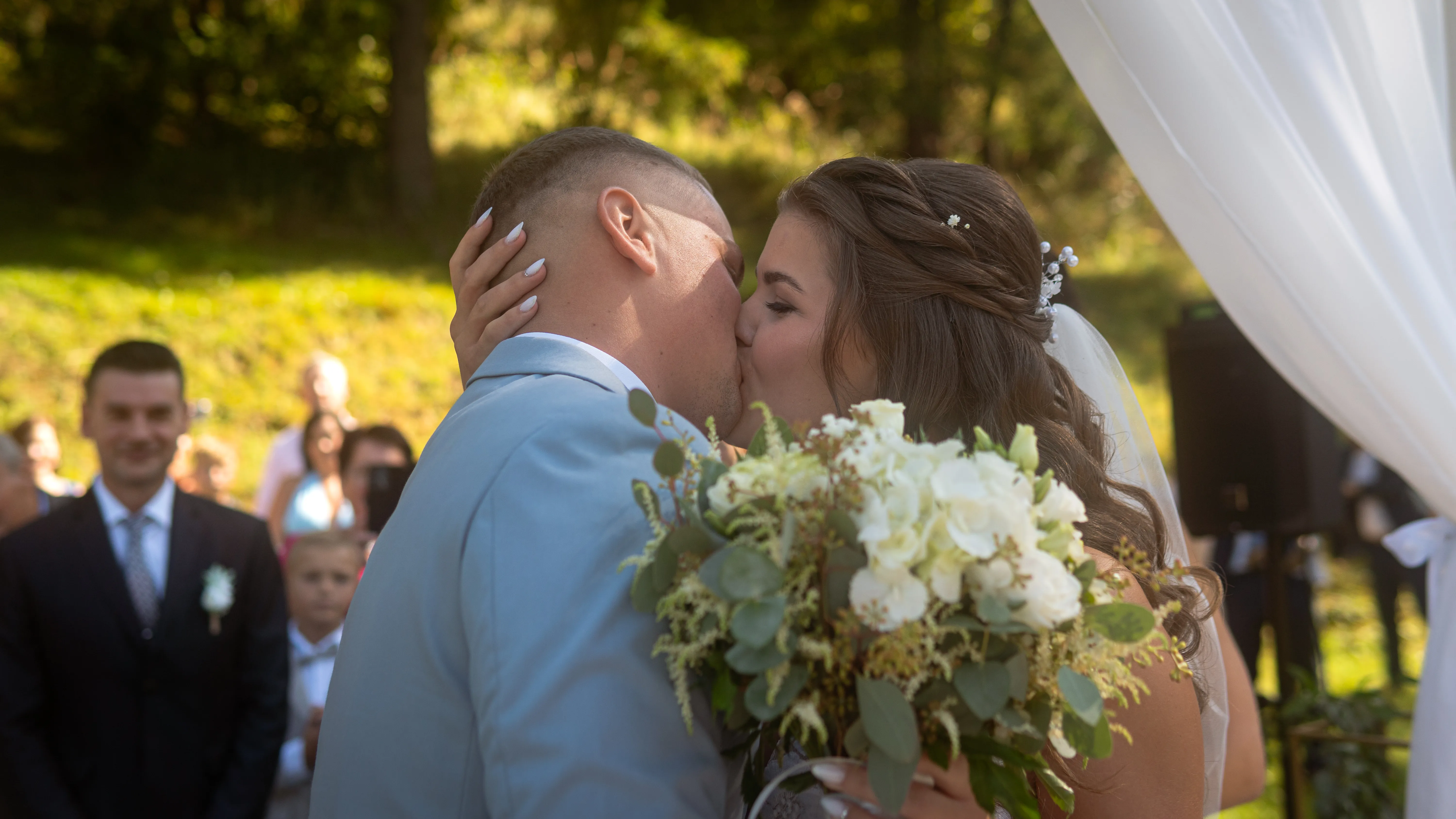 Wedding First Kiss
